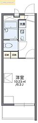 レオパレスMASA94 1Kの間取図画像