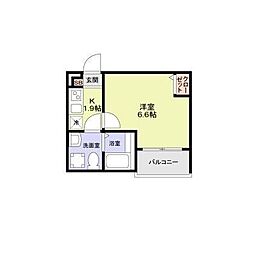 The Eternal House Matsudo 1Kの間取図画像