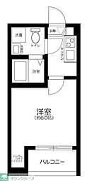 Gluck船橋 1Kの間取図画像