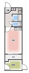 ライオンズマンション下総中山第2 1Kの間取図画像