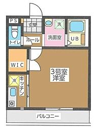 ラウレアファースト 1Kの間取図画像
