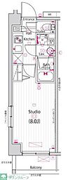 ガーラ行徳グランドステージ 1Kの間取図画像