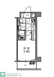 S-RESIDENCE本中山aloria 1Kの間取図画像