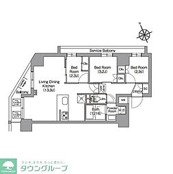 間取図画像 3LDK