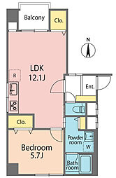 間取図画像 1LDK