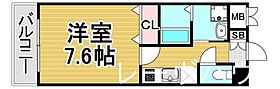 福岡県福岡市中央区港２丁目（賃貸マンション1K・4階・24.91㎡） その2