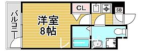 福岡県福岡市南区高宮１丁目（賃貸マンション1K・14階・24.70㎡） その2