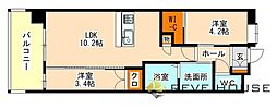 TRUSTBld.姪浜南 2LDKの間取図画像