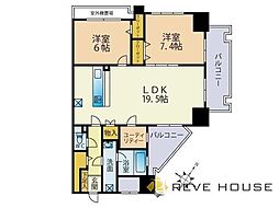 ヴィオラ薬院 2LDKの間取図画像