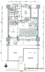 レジデンス百道 2LDKの間取図画像