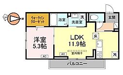 間取図画像 1LDK