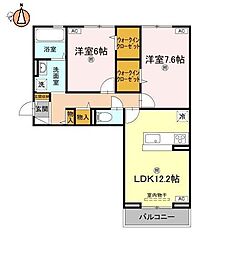 間取図画像 2LDK