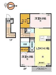 間取図画像 2LDK