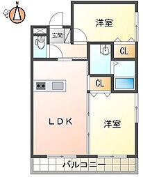 間取図画像 2LDK