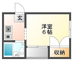 リーエ庄町 1Kの間取図画像
