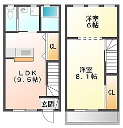 アカネ2 1LDKの間取図画像