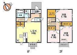 エヴァーグリーン 3LDKの間取図画像