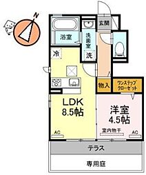 カサレナ 1LDKの間取図画像