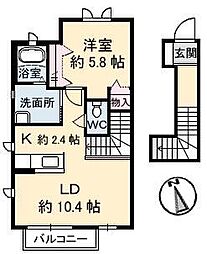 シャーメゾンパンジー 1LDKの間取図画像