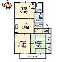 徳島県徳島市八万町川南（賃貸アパート3SDK・2階・52.54㎡） その2
