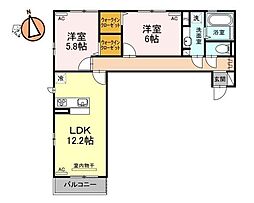 ロイヤルハイム 2LDKの間取図画像