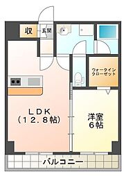 グランドパイン 1LDKの間取図画像