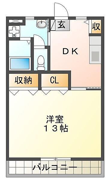 徳島県徳島市名東町2丁目(賃貸マンション1DK・2階・43.20㎡)の写真 その2