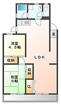 徳島県徳島市北矢三町1丁目（賃貸マンション2LDK・3階・63.40㎡） その2