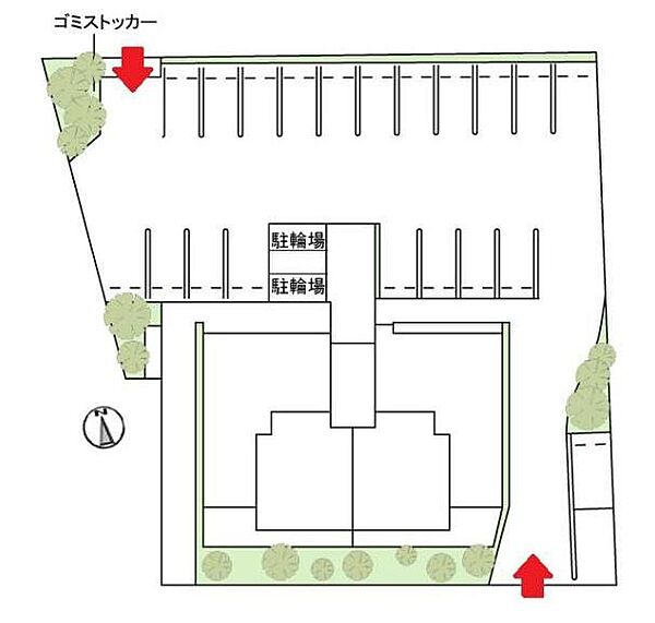 徳島県徳島市末広3丁目(賃貸マンション2LDK・1階・62.44㎡)の写真 その18