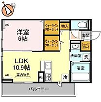 徳島県徳島市上吉野町1丁目（賃貸アパート1LDK・1階・42.79㎡） その2