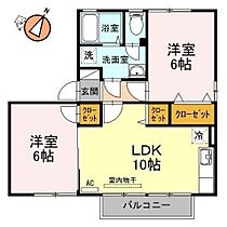 徳島県徳島市名東町1丁目（賃貸アパート2LDK・1階・50.50㎡） その2