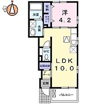 徳島県徳島市北島田町1丁目（賃貸アパート1LDK・1階・37.76㎡） その2