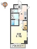 徳島県徳島市西新町4丁目（賃貸マンション1K・8階・29.99㎡） その2