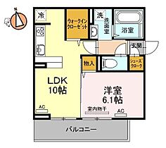 徳島県徳島市南佐古八番町5丁目（賃貸アパート1LDK・3階・40.93㎡） その2