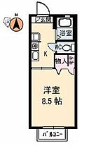 徳島県徳島市安宅1丁目（賃貸アパート1K・2階・26.31㎡） その2