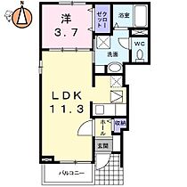 徳島県徳島市北島田町1丁目（賃貸アパート1LDK・1階・37.13㎡） その2