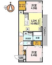 徳島県徳島市南島田町二丁目（賃貸アパート2LDK・3階・54.36㎡） その2