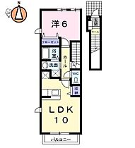 徳島県徳島市国府町早淵字松ノ久保（賃貸アパート1LDK・2階・41.98㎡） その2