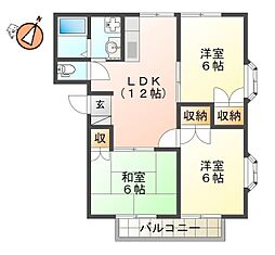 エクセレントメゾンプレ 3LDKの間取図画像