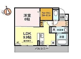 徳島県徳島市沖浜東2丁目（賃貸アパート1LDK・3階・41.29㎡） その2