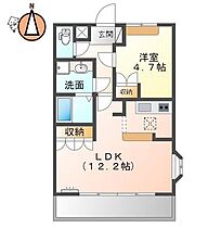 徳島県徳島市中島田町2丁目（賃貸アパート1LDK・2階・41.20㎡） その2