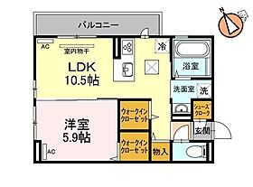 徳島県徳島市沖浜町東畑（賃貸アパート1LDK・1階・42.79㎡） その2