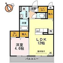 徳島県徳島市北田宮4丁目（賃貸アパート1LDK・2階・41.80㎡） その2