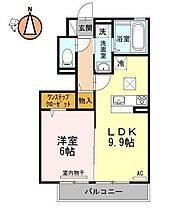 徳島県徳島市北矢三町3丁目（賃貸アパート1LDK・1階・40.60㎡） その2