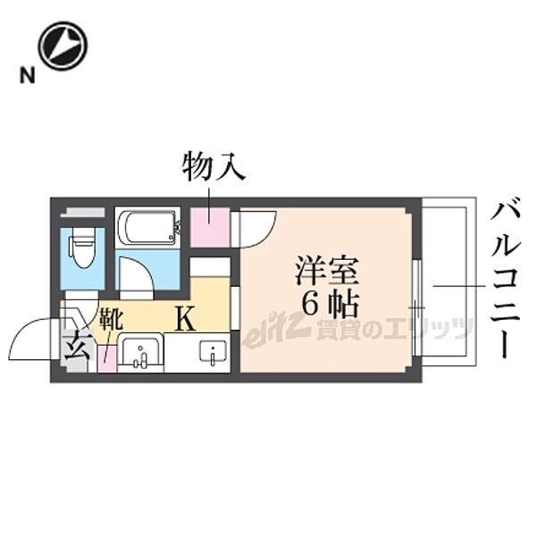 滋賀県彦根市大藪町(賃貸アパート1K・2階・18.90㎡)の写真 その2