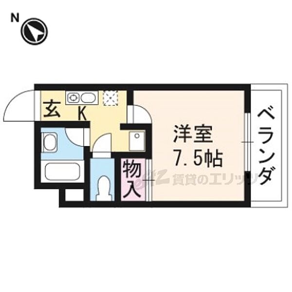 滋賀県大津市瀬田２丁目(賃貸マンション1K・2階・22.60㎡)の写真 その2