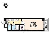 滋賀県草津市野路１丁目（賃貸マンション1K・5階・25.48㎡） その2