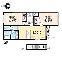 滋賀県大津市石山寺３丁目（賃貸アパート2LDK・2階・56.53㎡） その2