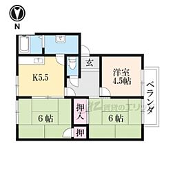 フレグランスM.S. 3DKの間取図画像