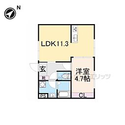 CLARIAS 1LDKの間取図画像